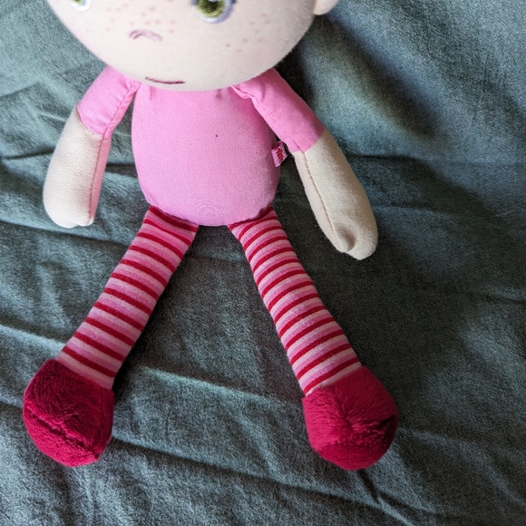 Haba Snug Up Roya Doll Red Head Freckles Rag Cloth Light Skin green eye Girl 11" - Picture 13 of 14